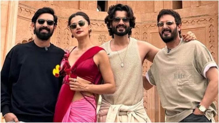 Phir Aayi Hasseen Dillruba stars Taapsee Pannu, Vikrant Massey, Sunny Kaushal, Jimmy Shergill attend promotions in Lucknow